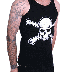 WHITE ON BLACK DISTRESSED