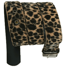 BELTS - LEOPARD BROWN